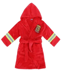 Arctic Paw Heroes Soft Hooded Terry Bathrobe - Fire Chief