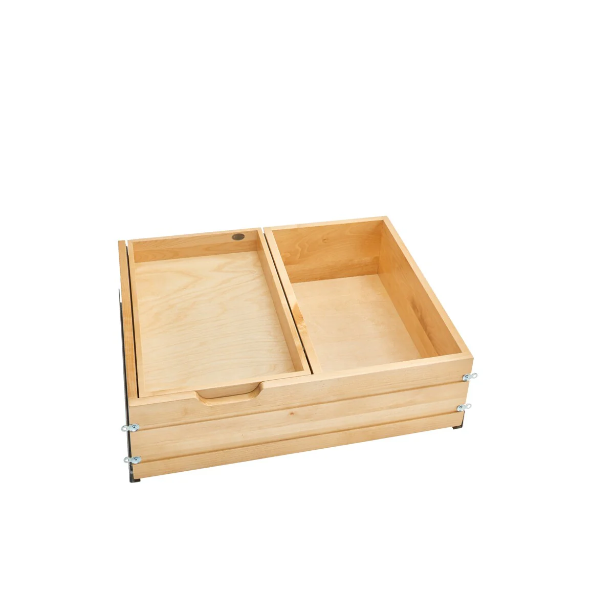 28.5 in Frameless Tiered Deep Drawer - 28.5"W x 22.19"D x 8"H
