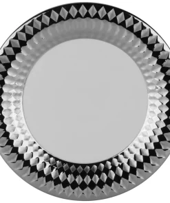 10 Strawberry Street Cairo 10.5-inch Dinner Plate Silver (Set of 6)