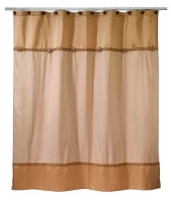 Avanti Linens Braided Medallion Shower Curtain