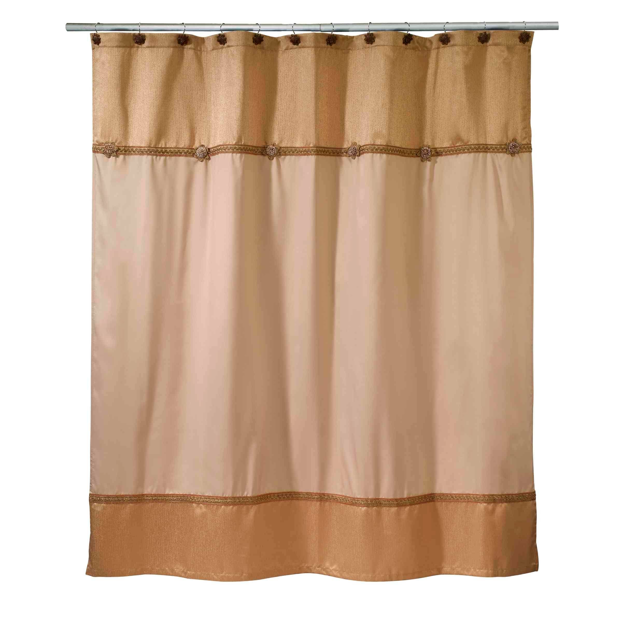 Avanti Linens Braided Medallion Shower Curtain