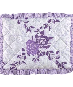 Lavender Floral Ruffle Pillow Sham