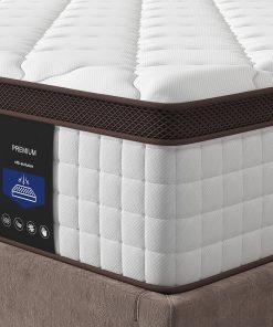 10 Inch Twin/ Full/ Queen Pillow Top Mattress，Memory Foam and Pocket Spring Hybrid Mattress