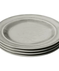 Fifth Avenue Melamine Salad Plates, Lightweight Plates, Set of 4 - 11 Inch