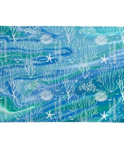 Coral Through the Waves Memory Foam Rug