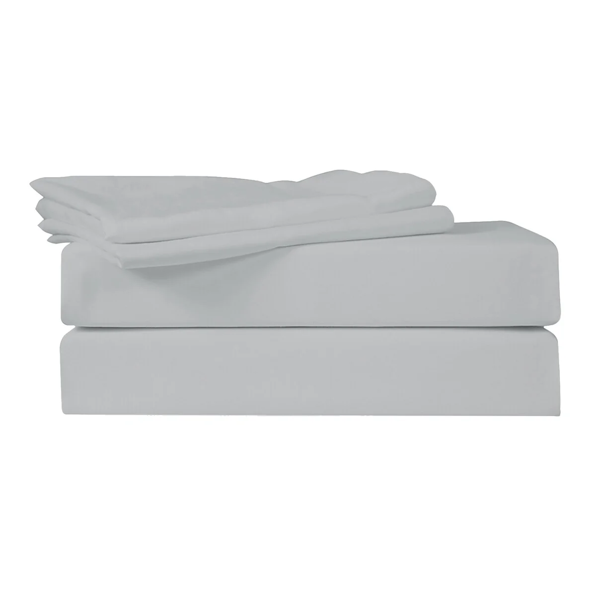 Just Linen 400 TC 100% Egyptian Cotton Sateen, Solid Colours, Full Sheet Set with Deep Pocketed Fitted Sheet