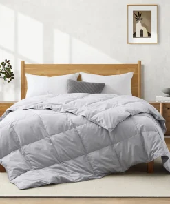 Lightweight Summer Flroal & Solid Printed Goose Feather Down Comforter Duvet Insert