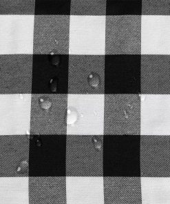 Cotton Blend Buffalo Check Shower Curtain