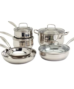 Denmark 10pc Stainless Steel Cookware Set