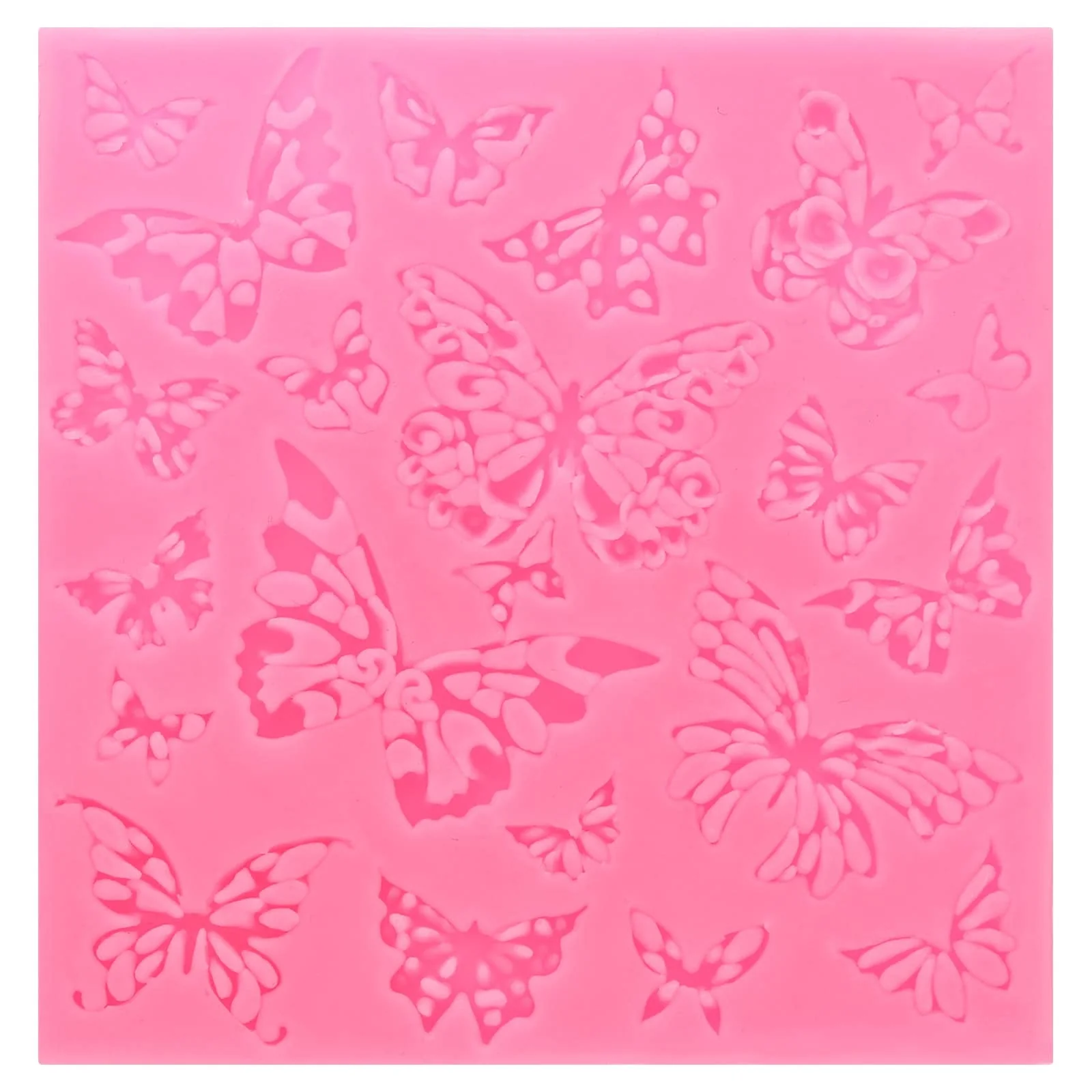 1pcs Polymer Clay Mold, Fondant Mold Butterfly Mold Silicone Rose