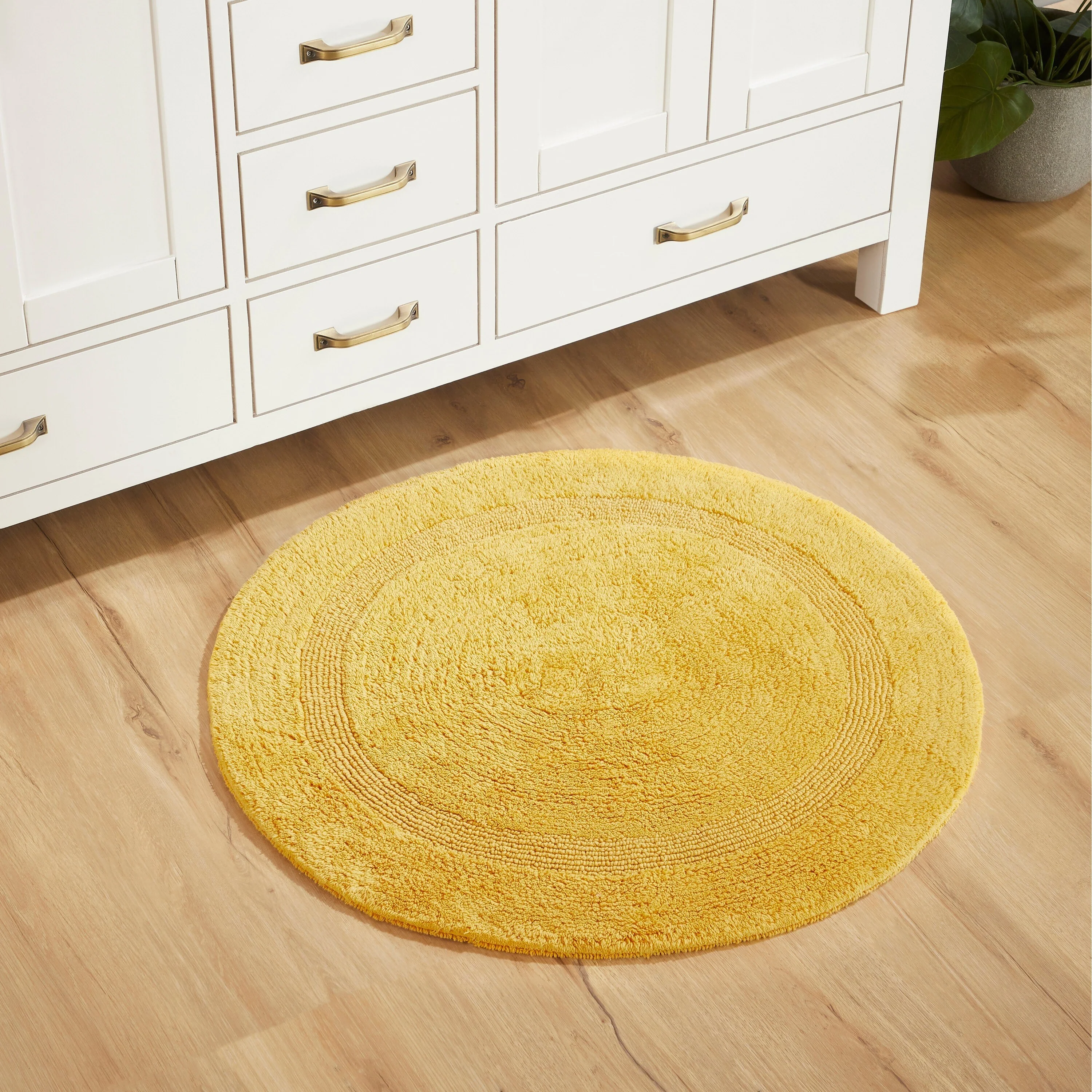 Better Trends Bath Rugs 100% Cotton Reversible Highly Water Absorbent Bathroom Rug for Shower, Sink, Bath Mats - Lux Collection