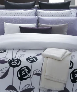 Lavender Rose Cotton 7-piece Duvet Set