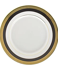 10 Strawberry Street Sahara Black Salad/ Dessert Plate (Set of 6)