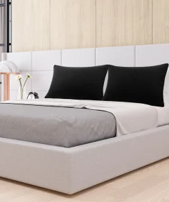 2Pcs Brushed Microfiber Zippered Pillowcases