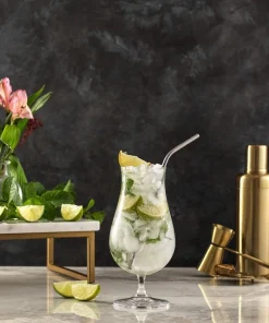 JoyJolt Terran Premium 21-ounce Hurricane Cocktail Glasses (Set of 4) - 21 oz