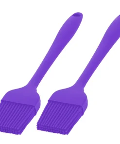 Kitchen Silicone Cookie Cake Baking Tool Cream Oil Pastry Brush 2pcs - 8.3" x 1.4" x 0.4"(L*W*T)