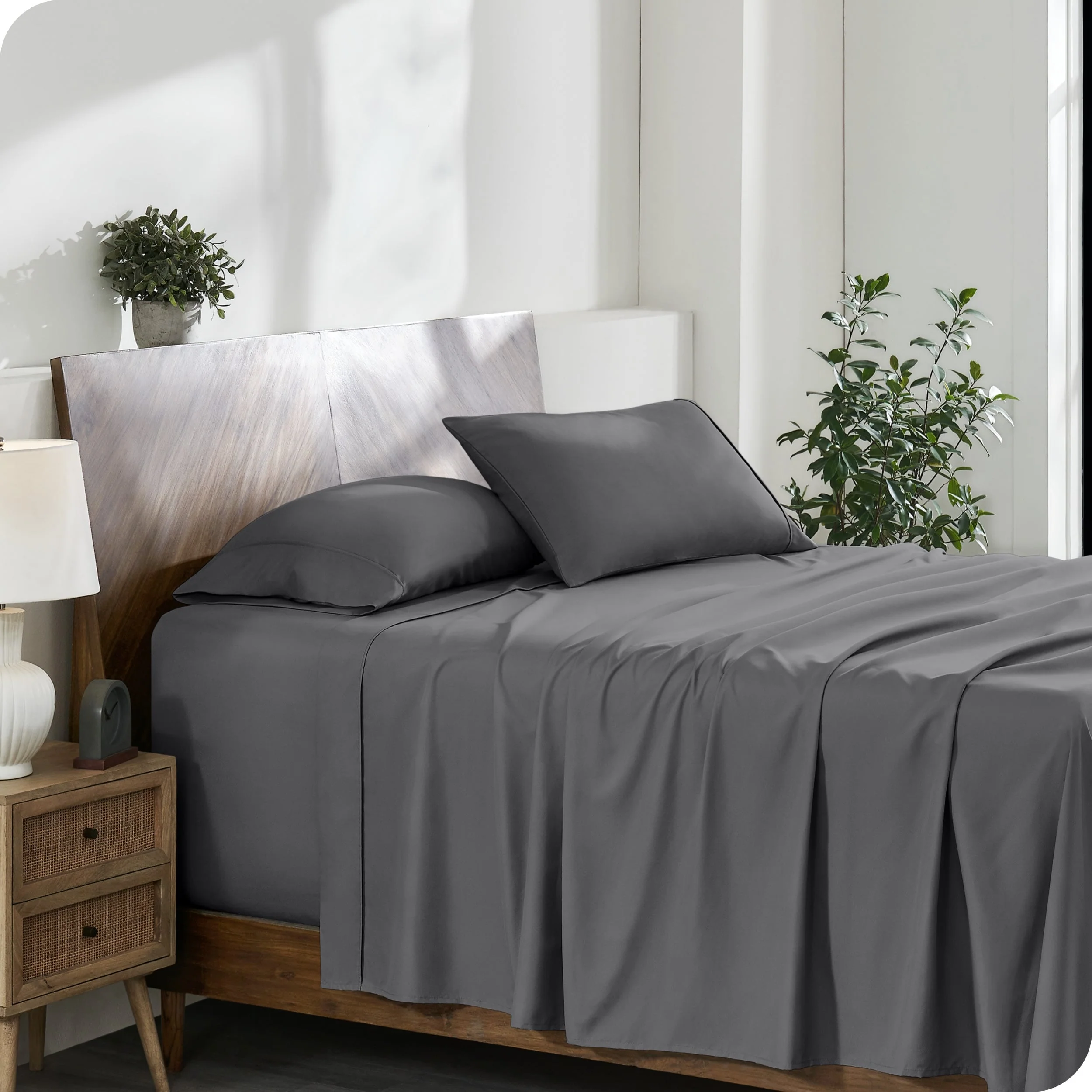 Bare Home 22 Inch Deep Pocket Microfiber Sheet Set