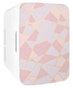 Cooluli 10L Mini Fridge for Bedroom - Car, Office Desk & College Dorm Room 12v Portable Cooler Warmer Food, Drinks, Skincare, Beauty Makeup AC/DC Small Refrigerator with Glass Front, 110 Volts, White