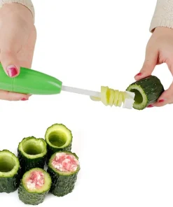 4pcs Replaceable Vegetable Spiral Cutter Head Digging Tool