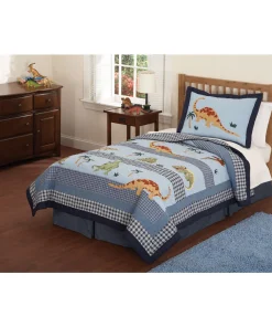 Dino Dave Cotton 3-piece Quilt Set