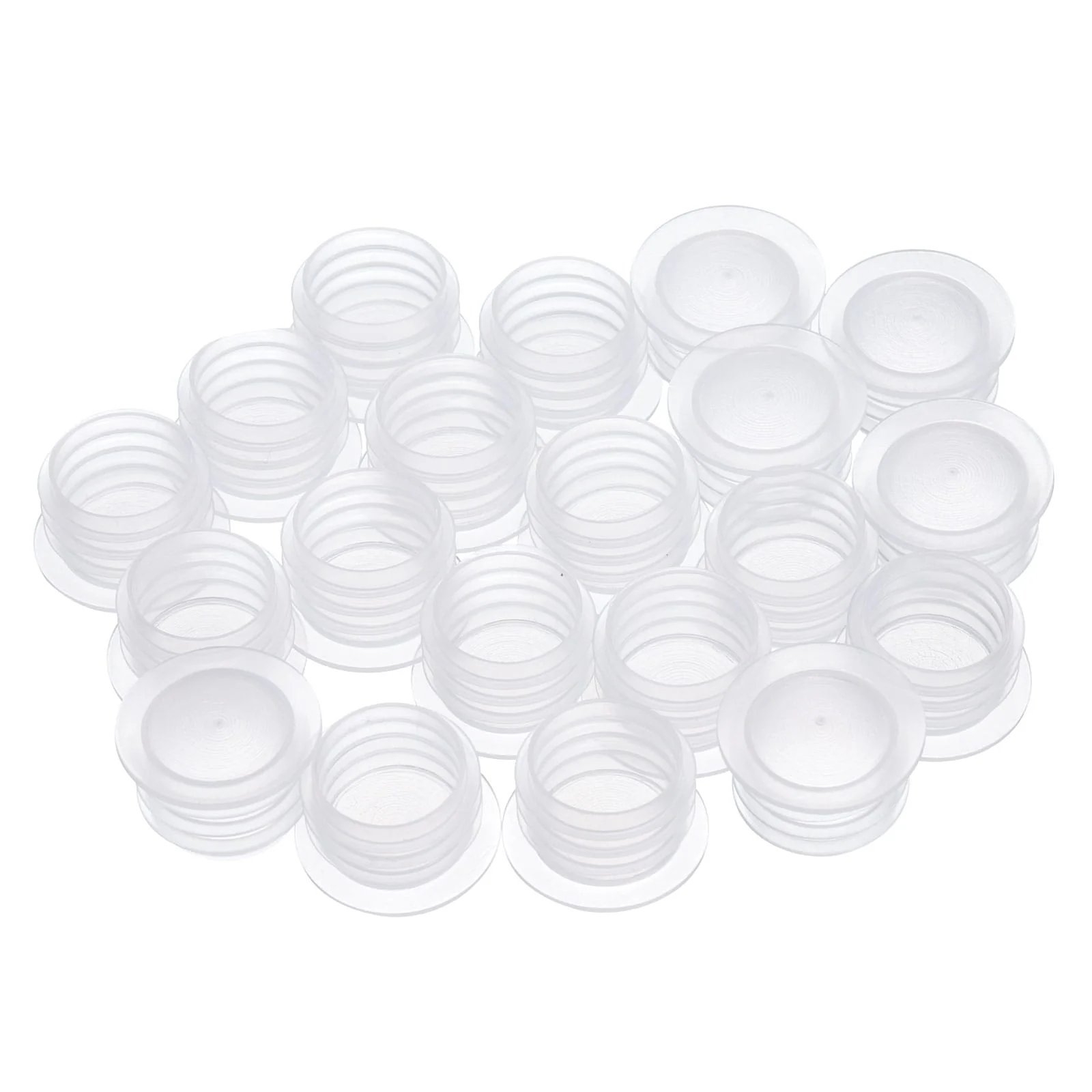 20Pcs Salt Shaker Stoppers, Plastic Salt Shaker Plug Stopper - Transparent