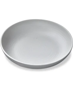 Light Gray Brooklyn Melamine Plastic Dinning Butter/Bread Plate Dishwasher Safe Indoor/Outdoor 9.5x9.5 inch