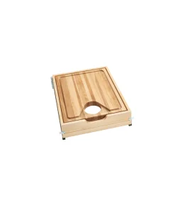 18 in Face Frame Cut-Out Cutting Board Drawer - 16.5"W x 21.65"D x 4.31"H - 16.5"W x 21.65"D x 4.31"H