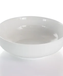 Elama Daily Deluxe 4 Piece 28 Ounce Porcelain Bowl Set in White