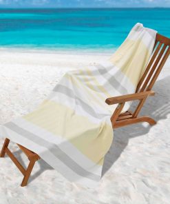 Izod Stripe Yellow/Green Beach Towel - Beach Towel