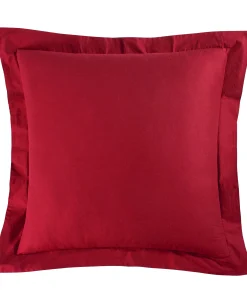26" x 26" Solid Red Euro Sham