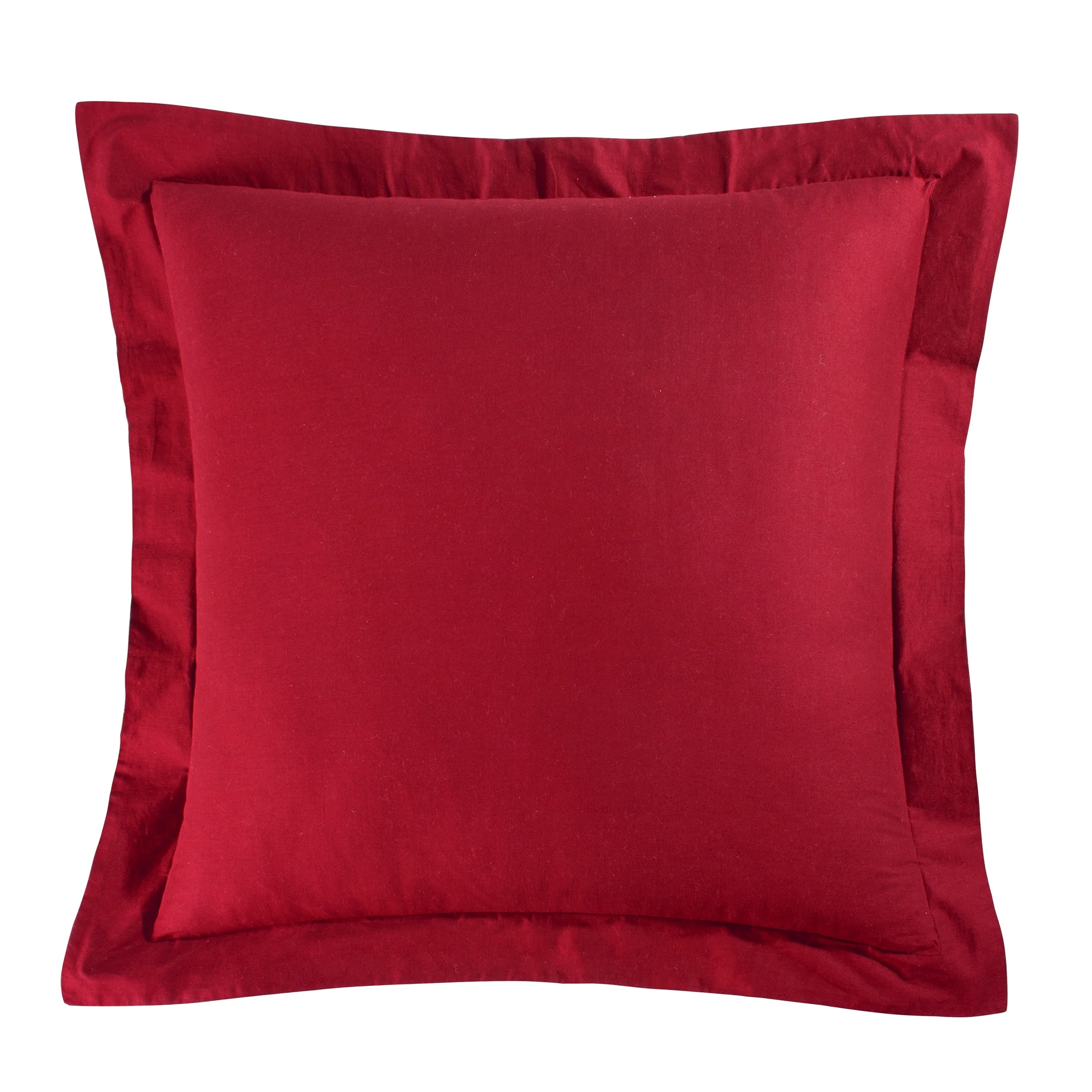 26" x 26" Solid Red Euro Sham