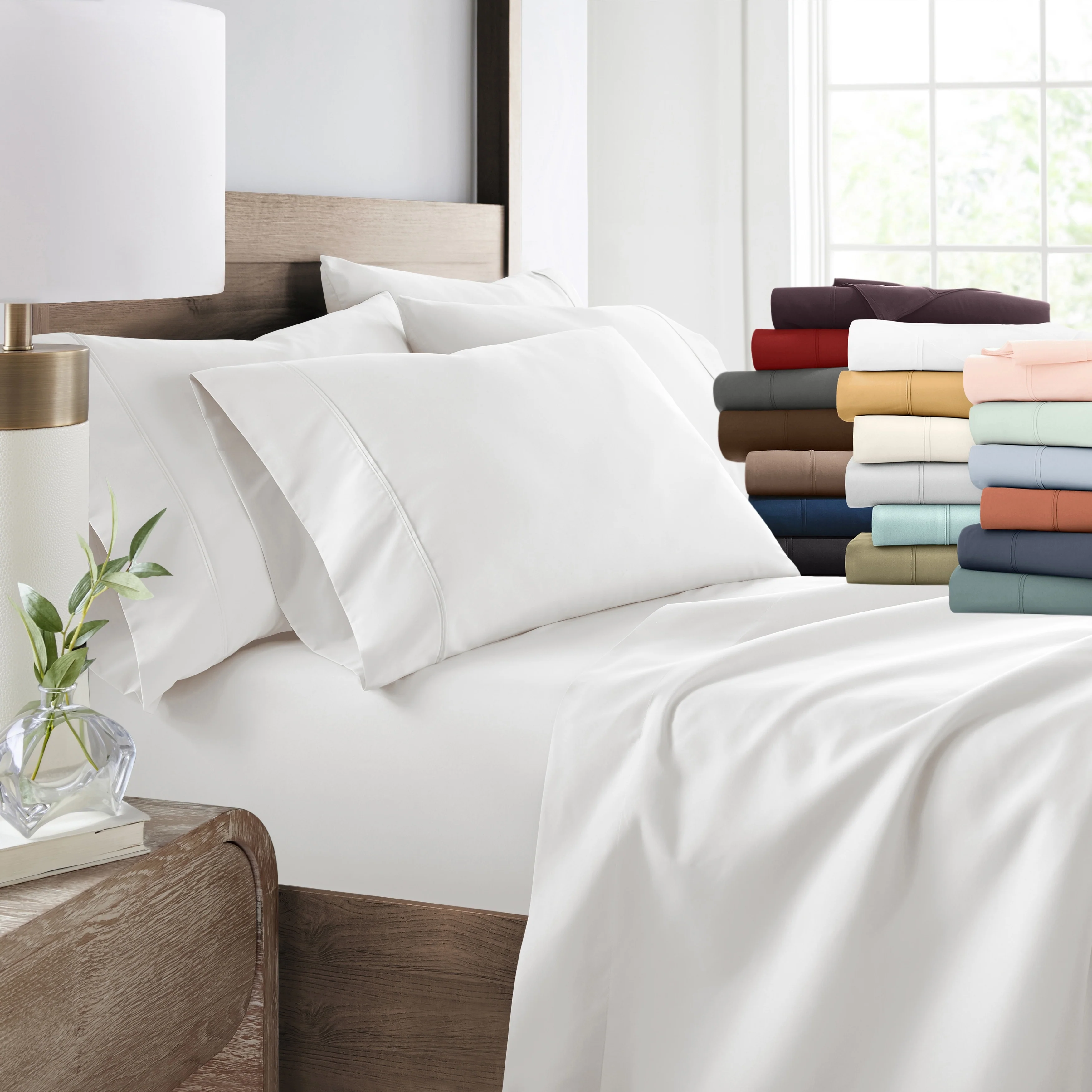 Becky Cameron Double Brushed Deep Pocket 6 Piece Sheet Set