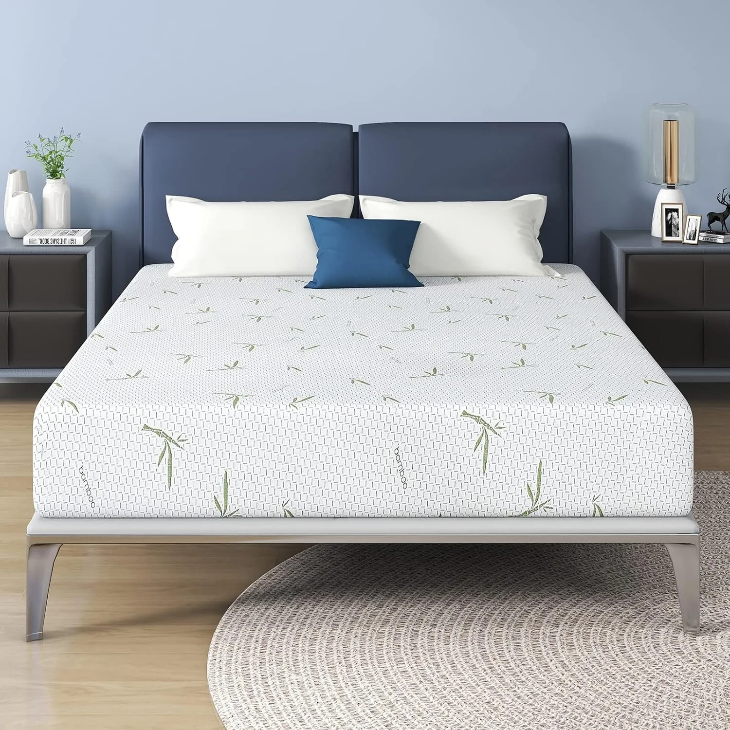 10 inch Gel Memory Foam Mattress in a Box, Medium Pressure Relieving Motion Isolating