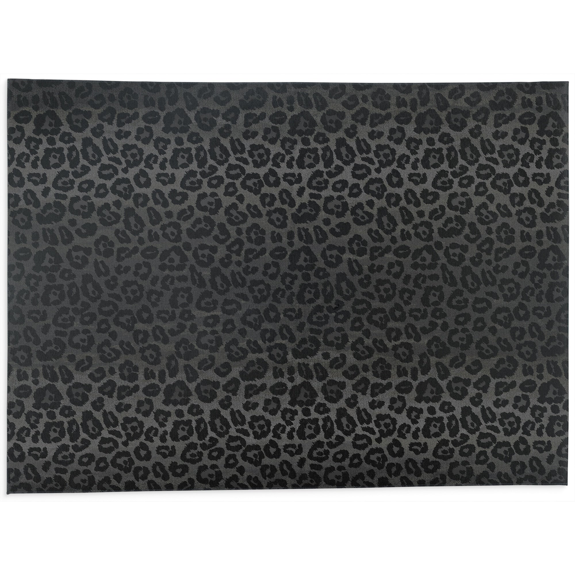 CHEETAH CHARCOAL Bath Rug By Kavka Designs