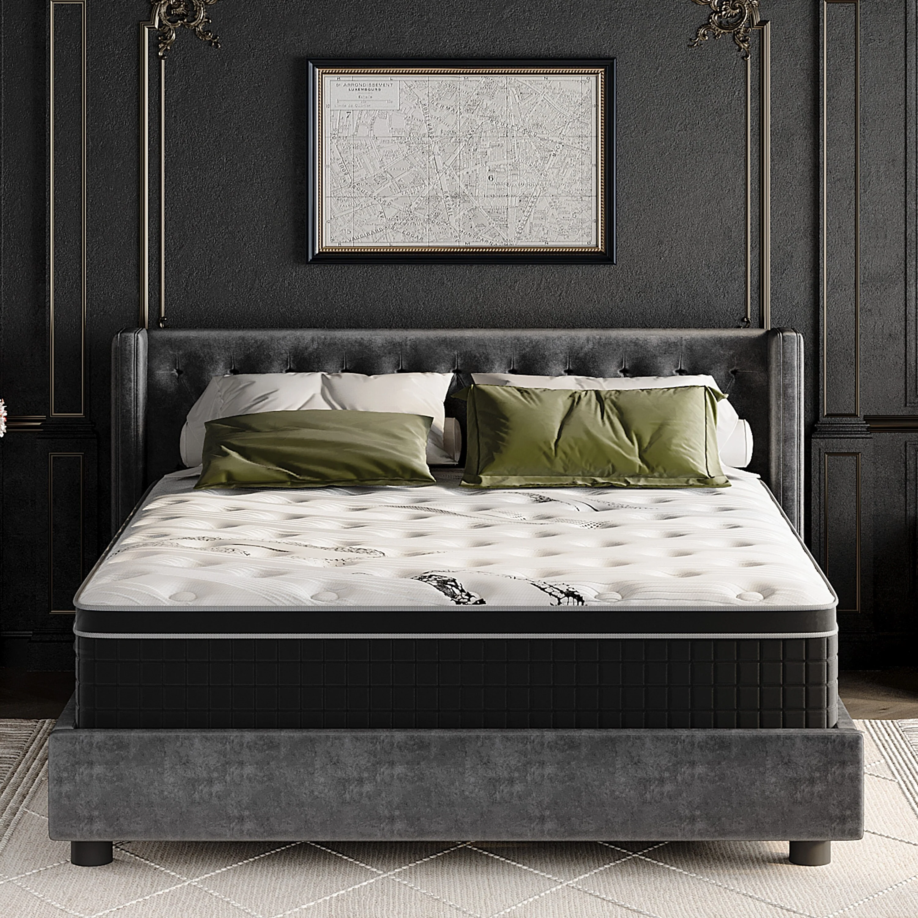 12 inch Medium Hybrid Memory Foam Mattress