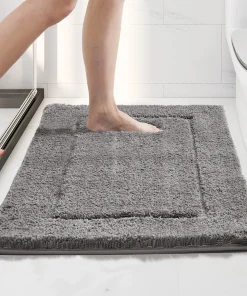 Deconovo Bathroom Rugs, Non Slip Absorbent Shower Bathroom Mat (1 PC)