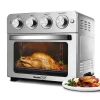 Daily Boutik 1700W Geek Chef Stainless Steel Air Fryer Toaster Oven - 16.33" x 15.15" x 14.96"