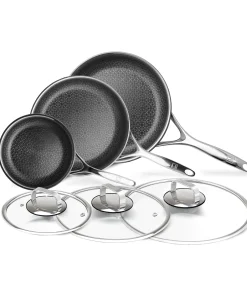 DiamondClad 6pc Hybrid Nonstick Frying Pan Cookware Set