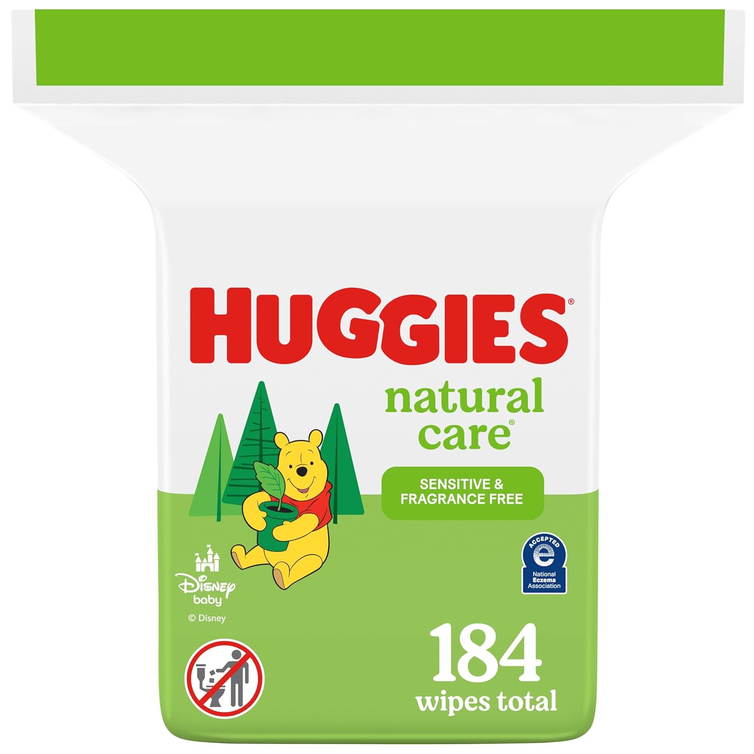 Huggies Natural Care Sensitive Baby Wipes, Hypoallergenic, 99% Purified Water, 3 Refill Packs (624 Wipes Total)
