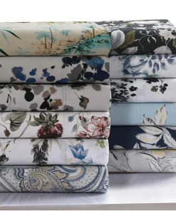 300 Thread Count Cotton Ultra-soft Printed Deep Pocket Bed Sheet Set