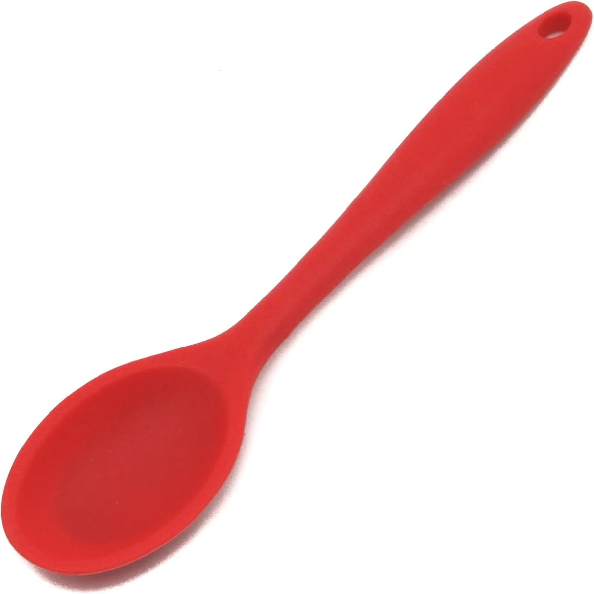 Long Handle Premium Silicone Basting Spoon Red