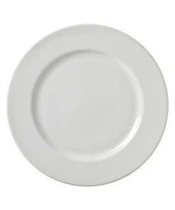 10 Strawberry Street Z-Ware White Porcelain Dinner Plate Set of 6