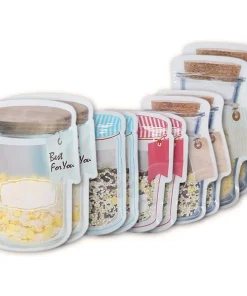 10 Pcs Reusable Jar Bags Mason Storage Bag