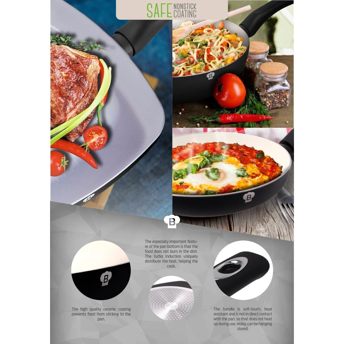 Berlinger Haus 7-Piece Kitchen Frypen Set