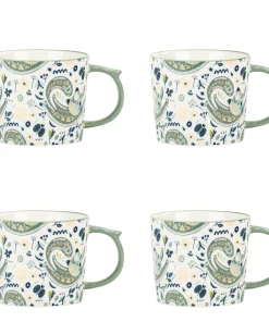10 Strawberry Street Madison Animal Mugs, Set of 4