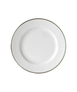 10 Strawberry Street Silver Line Salad/Dessert Plate Set of 6