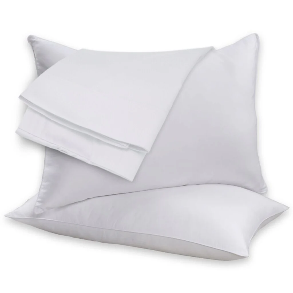 Beauty Sleep Feather Cotton Pillow Set - White