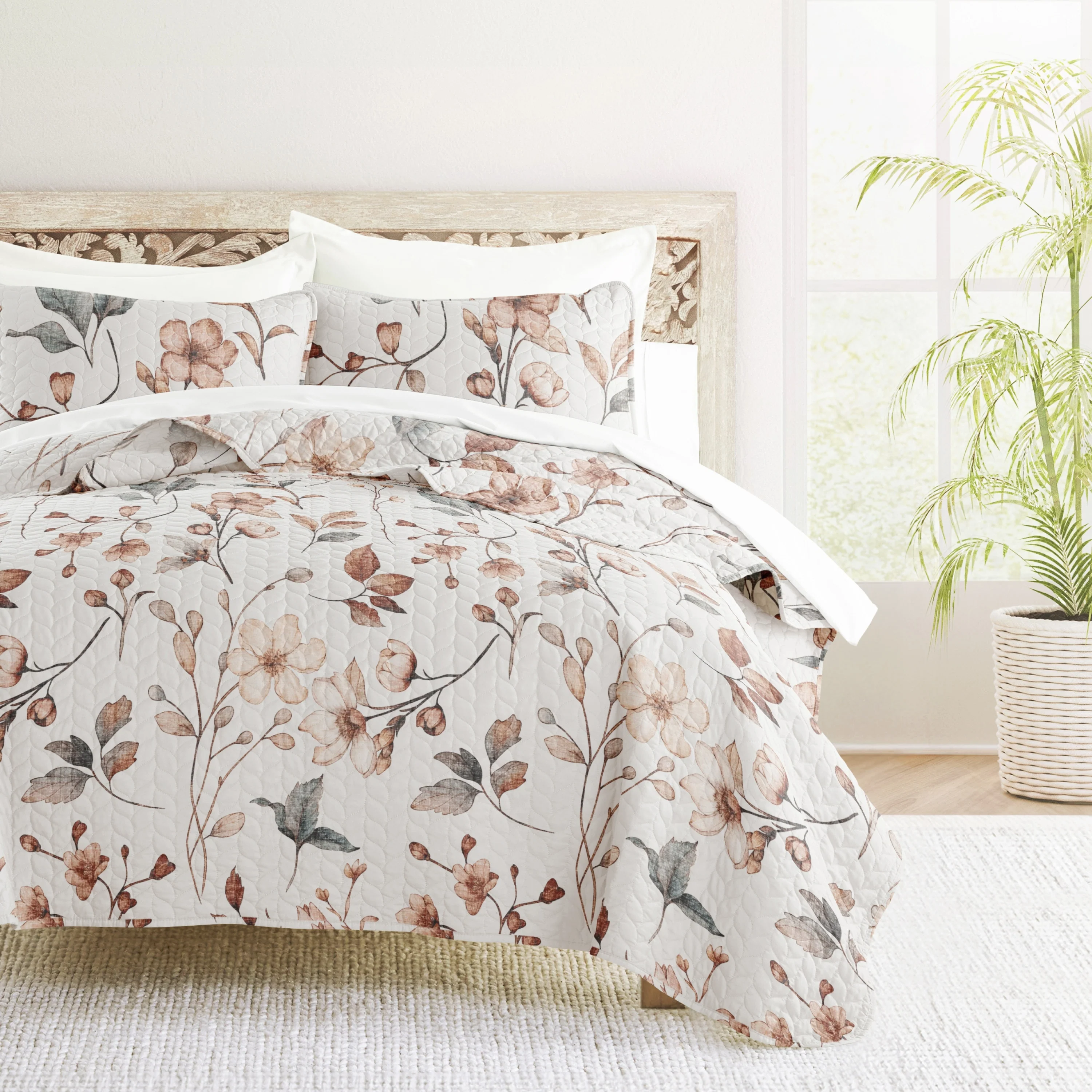Becky Cameron All Season 3 Piece Patterned Quilt Set