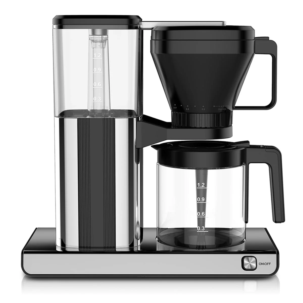 10-Cup Drip Coffee Maker, Precision Coffeemaker with Warming Plate - 8' x 11'