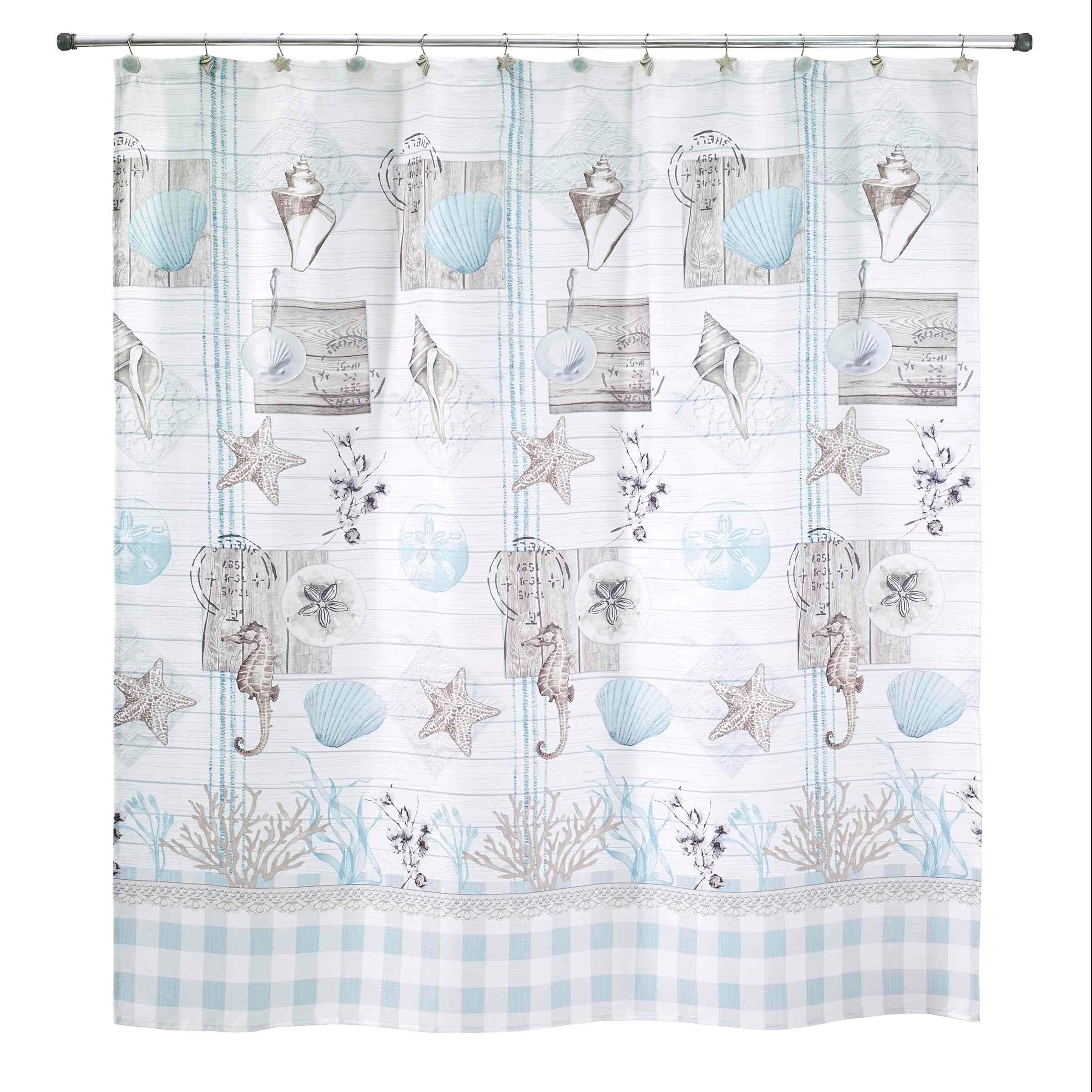 Avanti Linens Farmhouse Shell Shower Curtain